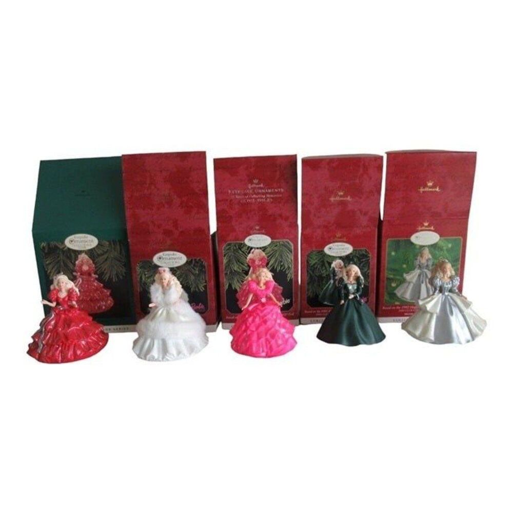 Barbie Hallmark Keepsake Ornament Collector’s Club Series – Lot of 5 - Picture 3 of 8